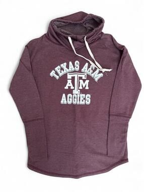 Campus Couture Texas A&M Aggies Women’s M Cowl Neck Pullover TAMU